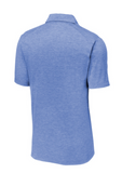 Sport-Tek PosiCharge Tri-Blend Wicking Polo. ST405 True Royal Heather