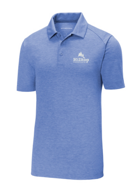 Sport-Tek PosiCharge Tri-Blend Wicking Polo. ST405 True Royal Heather