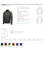 Sport-Tek® Sport-Wick® Stretch 1/2-Zip Colorblock Pullover. ST851 Charcoal/True Royal