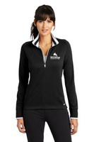 Nike Ladies Dri-FIT 1/2-Zip Cover-Up. 578674 Black/White