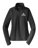 Sport-Tek® Ladies Sport-Wick® Stretch 1/2-Zip Pullover. LST850 Charcoal