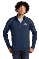 Sport-Tek® Sport-Wick® Stretch 1/2-Zip Colorblock Pullover. ST851 True Navy/Charcoal