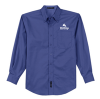 Port Authority® Long Sleeve Easy Care Shirt. S608 Mediterranean Blue