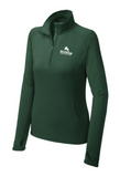 Sport-Tek® Ladies Sport-Wick® Stretch 1/2-Zip Pullover. LST850 Forest Green