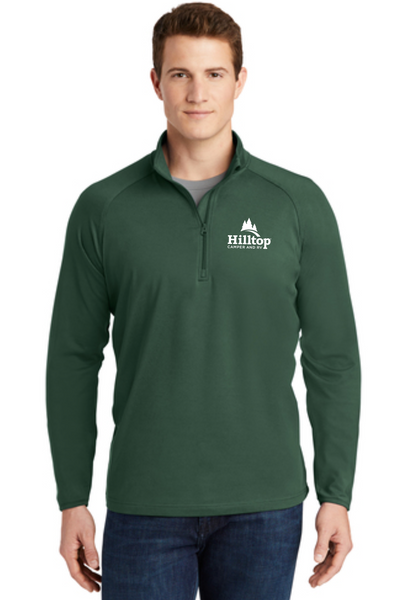 Sport-Tek® Sport-Wick® Stretch 1/2-Zip Pullover. ST850 Forest Green