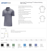 Sport-Tek ® PosiCharge ® Tri-Blend Wicking Polo. ST405 Forest Green Heather