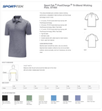 Sport-Tek ® PosiCharge ® Tri-Blend Wicking Polo. ST405 Forest Green Heather